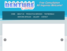 Tablet Screenshot of edmontondenture.com